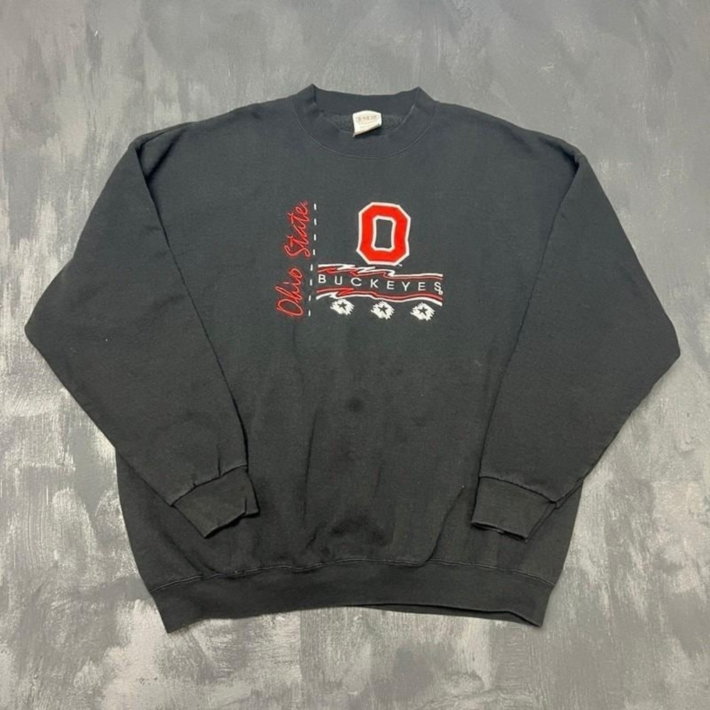 Vintage Ohio State Buckeyes Sweatshirt Mens XL Black‎ 1990s NCAA